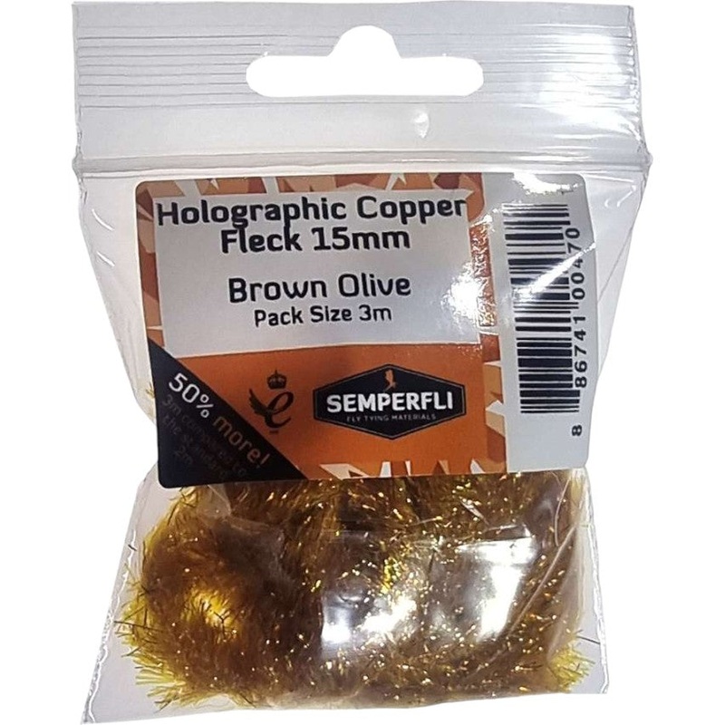 Copper Holographic Fleck Chenille 15mm