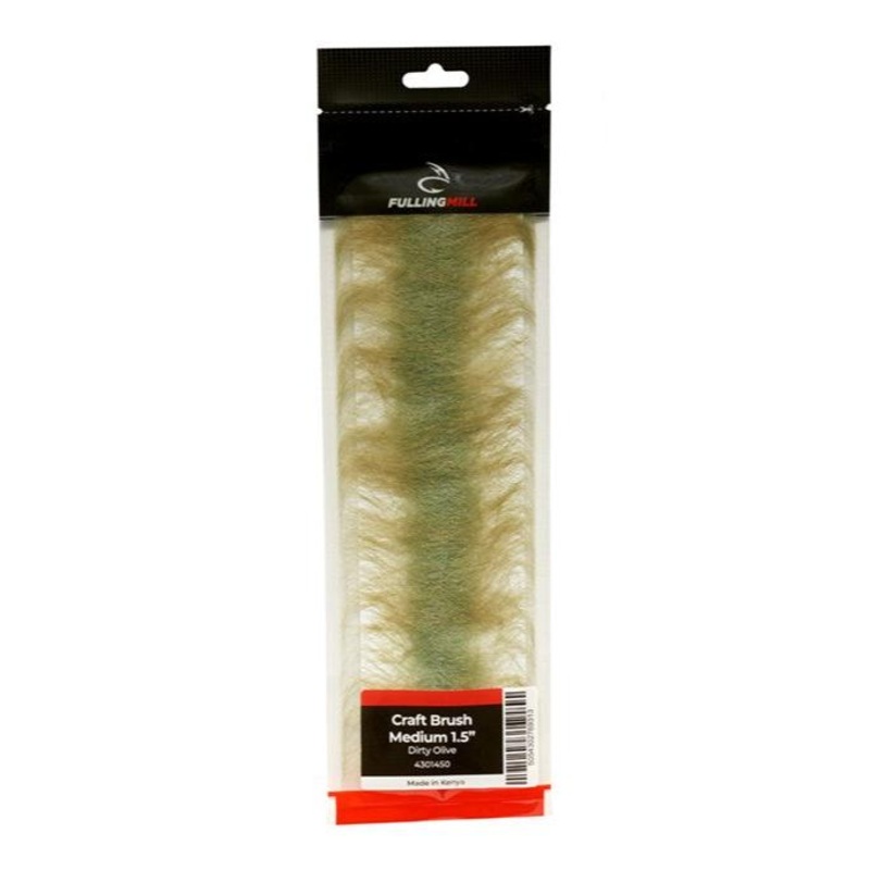Craft Brush Medium 1.5|Dirty Olive|DIrty Tan|Blurple|Black & Chartreuse|Olive Brown|Grey Mullet