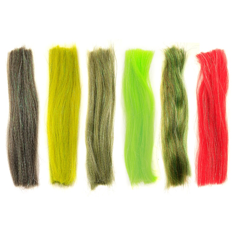 Scales ‘n Tails|Blue Baitfish|Black|Bonefish Tan|Bruised Black|Bucktail White|Chartreuse|Cotton Candy|Dirty Olive|Fire Tiger|Golden Olive|Grizzly Chartreuse|Hot Orange|Light Blue Baitfish|Light Tan|Mottled Brown|Mottled Hot Yellow|Mottled Silver|Mottled T