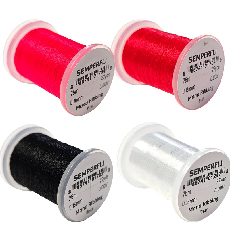 Mono Ribbing|Large (0.2mm)|Medium (0.15mm)|Small (0.1mm)|Black|Brown|Clear|Olive|Pink|Red
