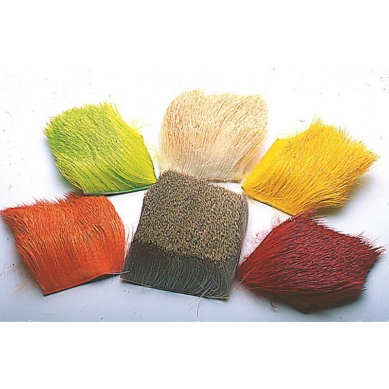 Deer Hair Dyed|Chartruse|Orange|Dark Brown|Yellow|Red|Black|White|Golden Brown|Olive