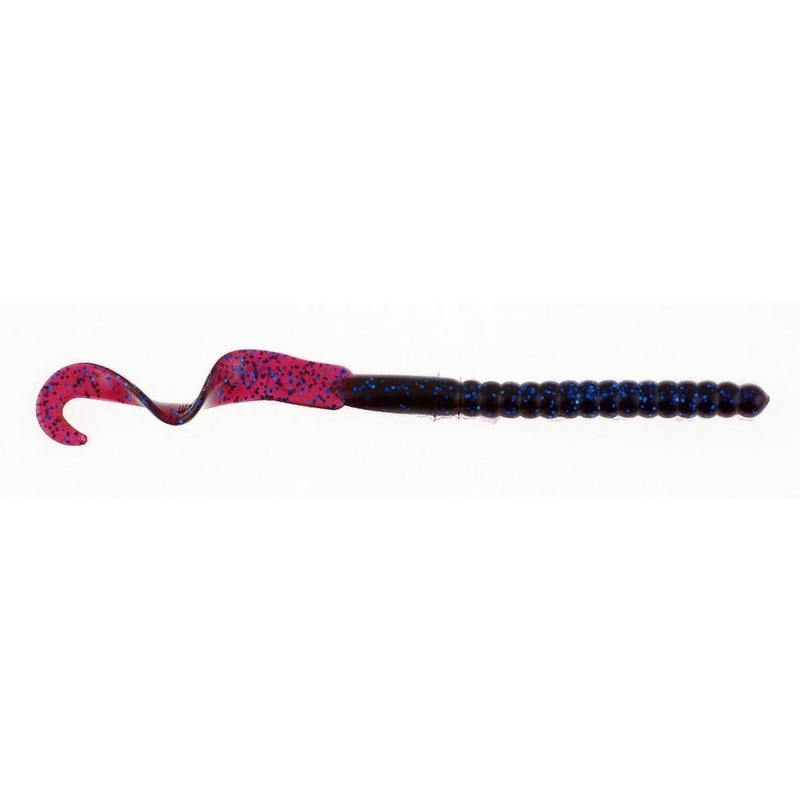Berkley Powerbait Powerworm 7|Blue Fleck Firetail|Black