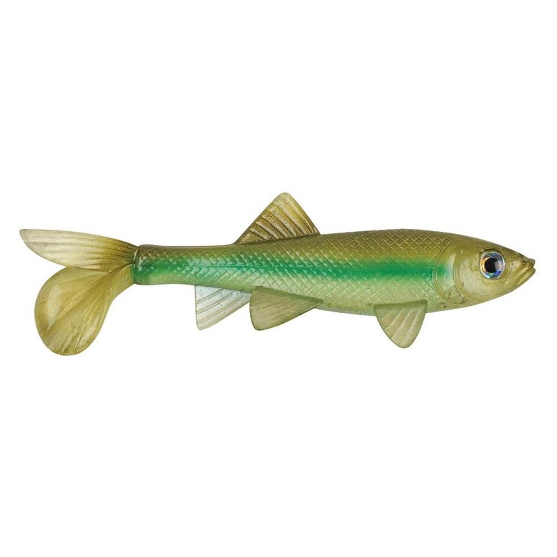 Berkley Powerbait Sick Fish 4|Ghost Minnow|Green penny