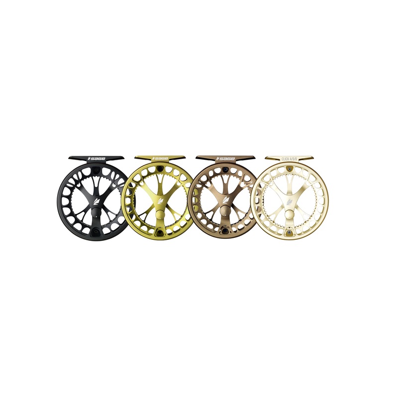Sage Click Series Fly Reel||0/2||3/5||4/6|Bronze|Champange|Black|Flint