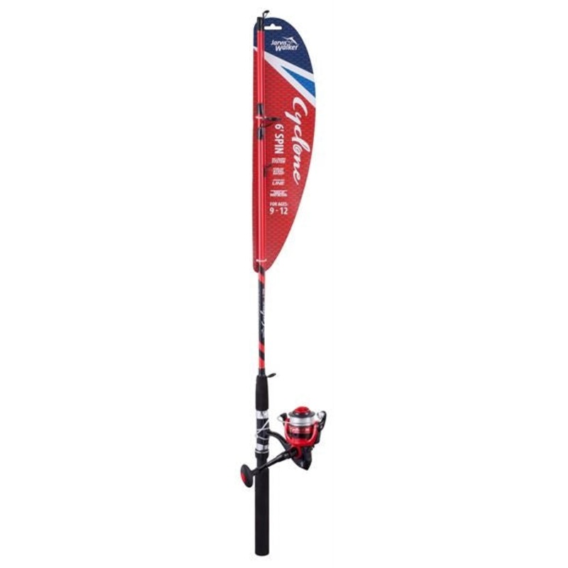 Cyclone 6′ Spin Combo|Red/ Black|White / Black