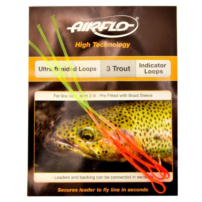 Airflo Braided Loops|Ultrabraid Indicator Loops|Salmon