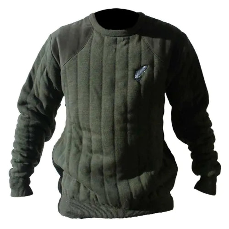 Quiltknit Jumpers|S|Crew Neck|Salmon Fly