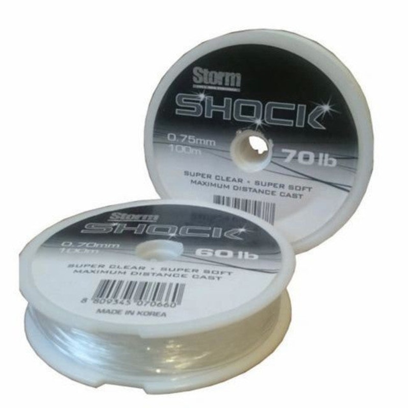 Sea Tech Shock Leader|50lb|60lb|70lb|Clear|Orange