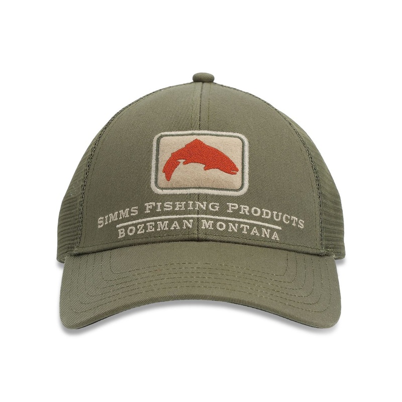 Simms Trout Icon Trucker Cap|Cinder|Kona|Smokey Olive|Carbon