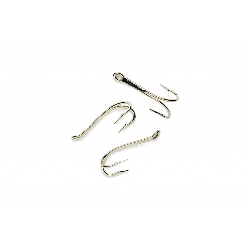 VMC Salmon Tying Double Hooks|8|12|Silver|Black
