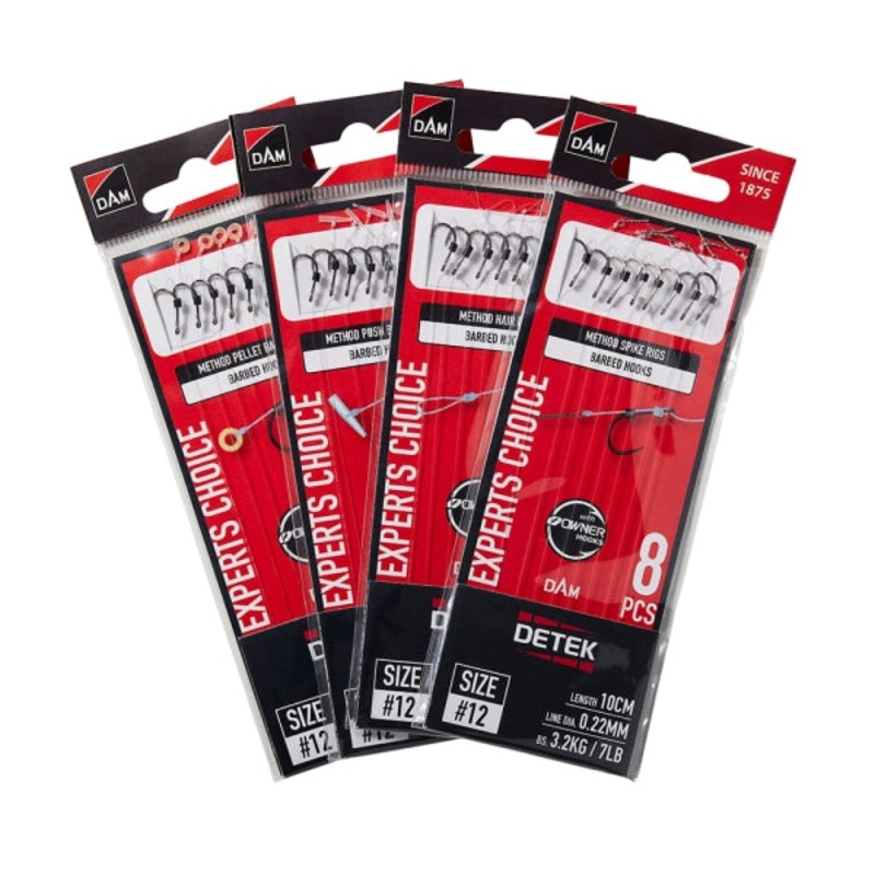 Detek Method Hair Rigs|10|12|14|16