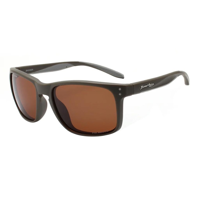 Bourbon Badger Sunglasses|Khaki|Wooden Pattern