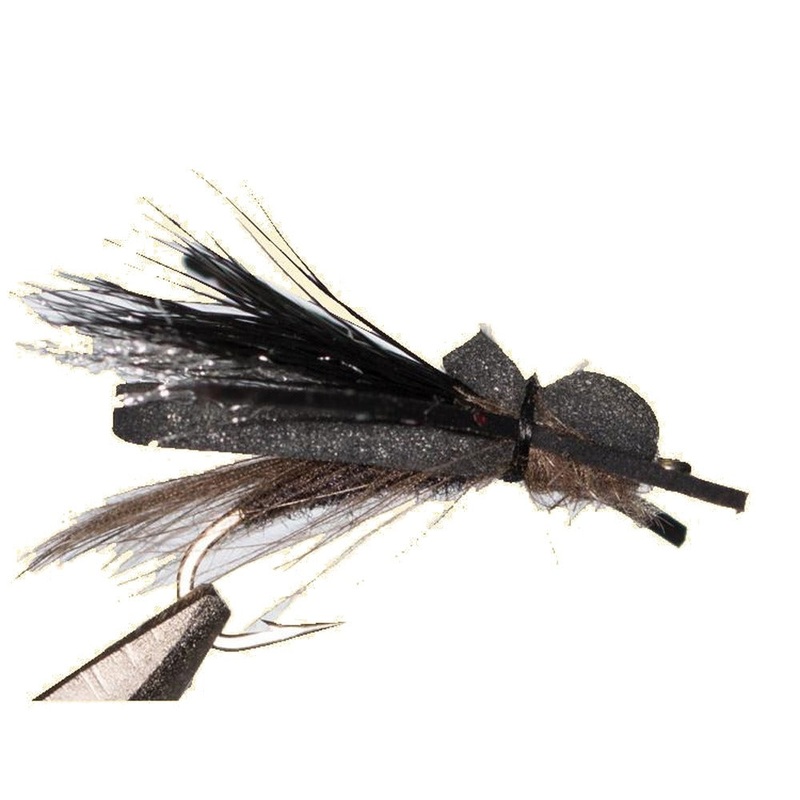 Foam Wing Hopper – 3 pack||12||10|Black|Brown|Lime