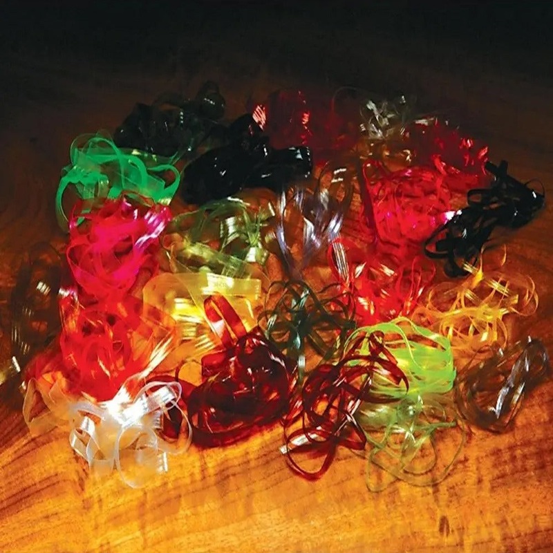 Hareline Scud Back|Black|Dark Olive|Brown|Olive|Chartreuse|Light Olive|Clear|Orange|Tan