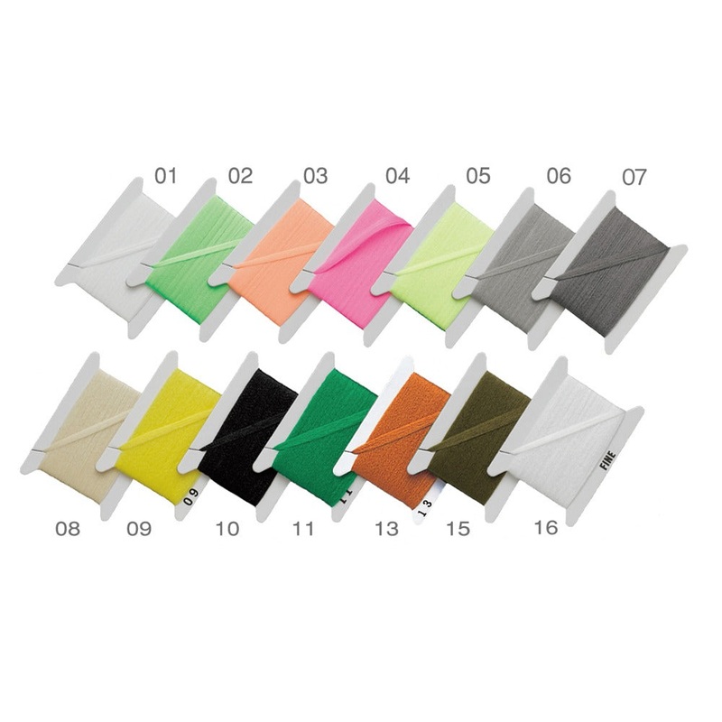 Tiemco Aero Wing|Fl. White-01|Fl. Green-02|Fl. Pink-04|Fl. Yellow-05|Medium Dun-06|Dark Dun-07|Tan-08|Yellow-09|Plain-16