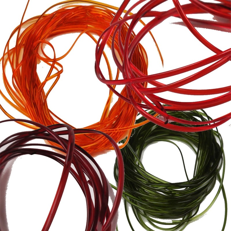 Vinyl Rib|Midge|Medium|Nymph|Red|Shrimp|Amber|Brown|Green|Olive|Clear|Orange|Rust|Blood Red