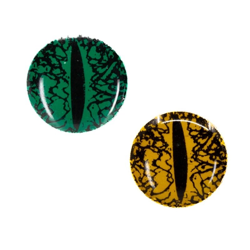 3D Frog Eyes|Green|Yellow|4 mm|6 mm|8 mm|9.5 mm