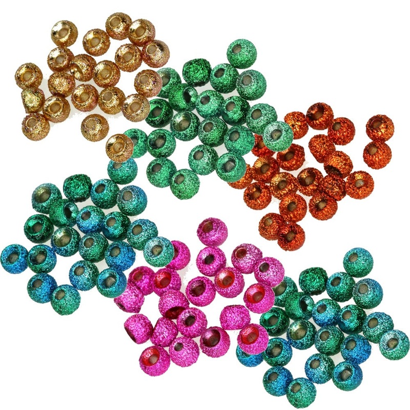 Gritty Brass Beads|Gold|Green|Orange|Peacock|Pink|Rainbow|2.4mm – 3/32″|2.8mm – 7/64″|3.2mm – 1/8″|4.0mm – 5/32″