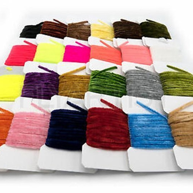 Medium Chenille|Tan|Black|Brown|Dark Brown|Dark Olive|Lght Olive|Orange|Purple|Fl. Orange|Fl. Shrmp Pink|Insect Green|Red|Brown Olive