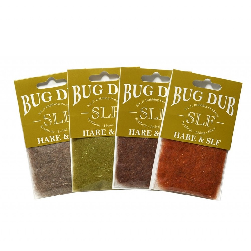Bug Dub Hare and SLF Dubbing|Black|Brown Olive|Dark Olive|Light Olive|Medium Brown|Natural