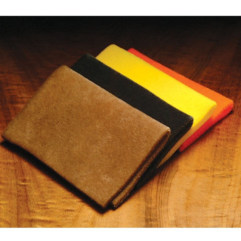 Hareline Furry Foam|Cream|Dark Olive|Moss Green|Brown|Tan