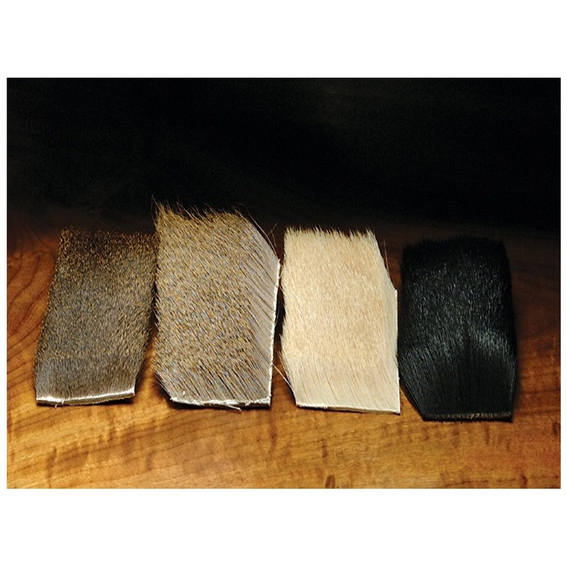 Hareline Coastal Deer Hair|Dyed Black|Bleached|Dark|Medium