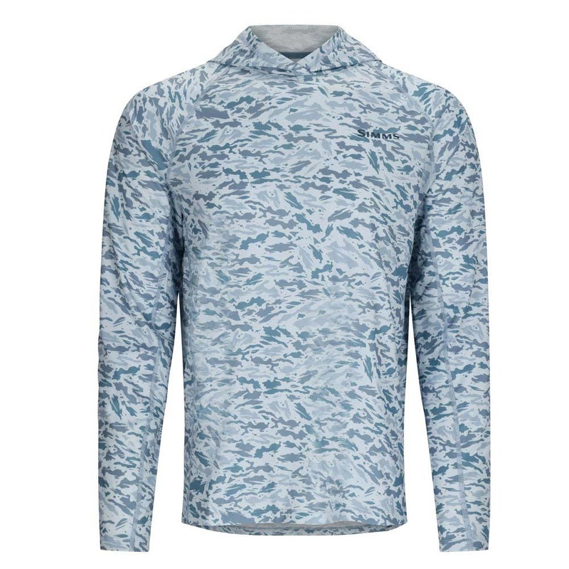 Simms Challenger Solar Hoody|Drk Clover/Ghst Cam Clover|Cinder/Ghst Cam Sterling|Medium|Large|X Large|XX Large
