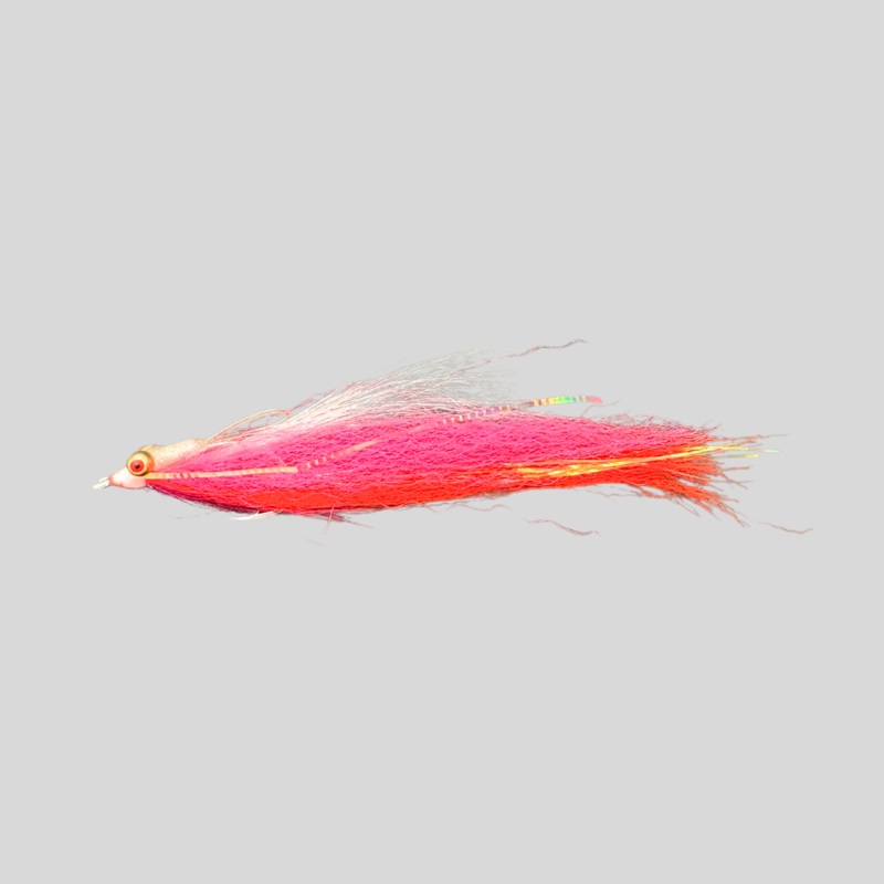 FS Mega Clouser Minnow|Pink & White|Chartreuse & White