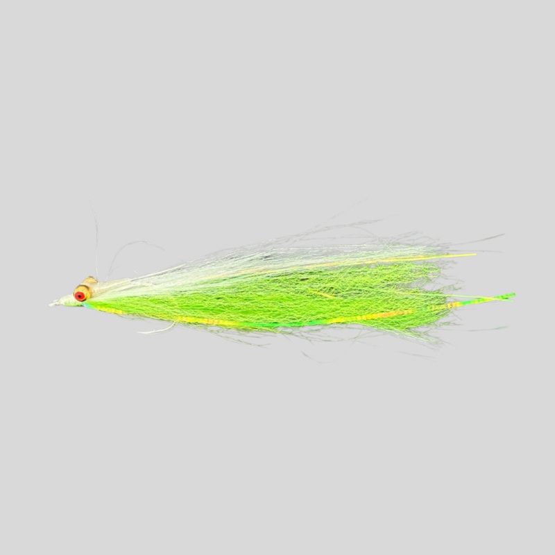 FS Mega Clouser Minnow|Pink & White|Chartreuse & White