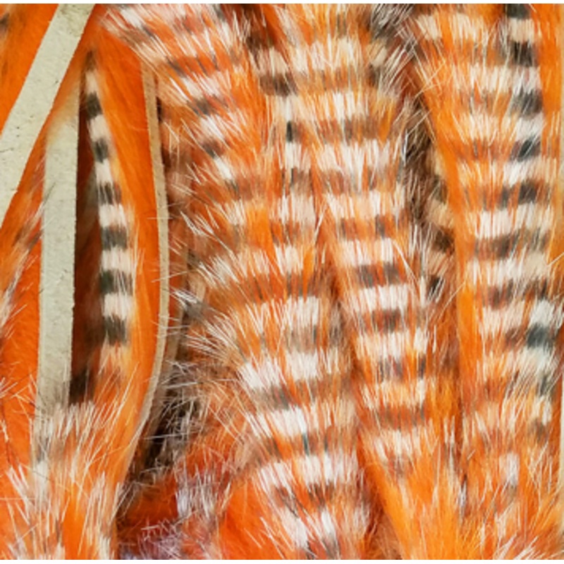 Hareline Dubbin Tiger Barred Rabbit Strips 1/8