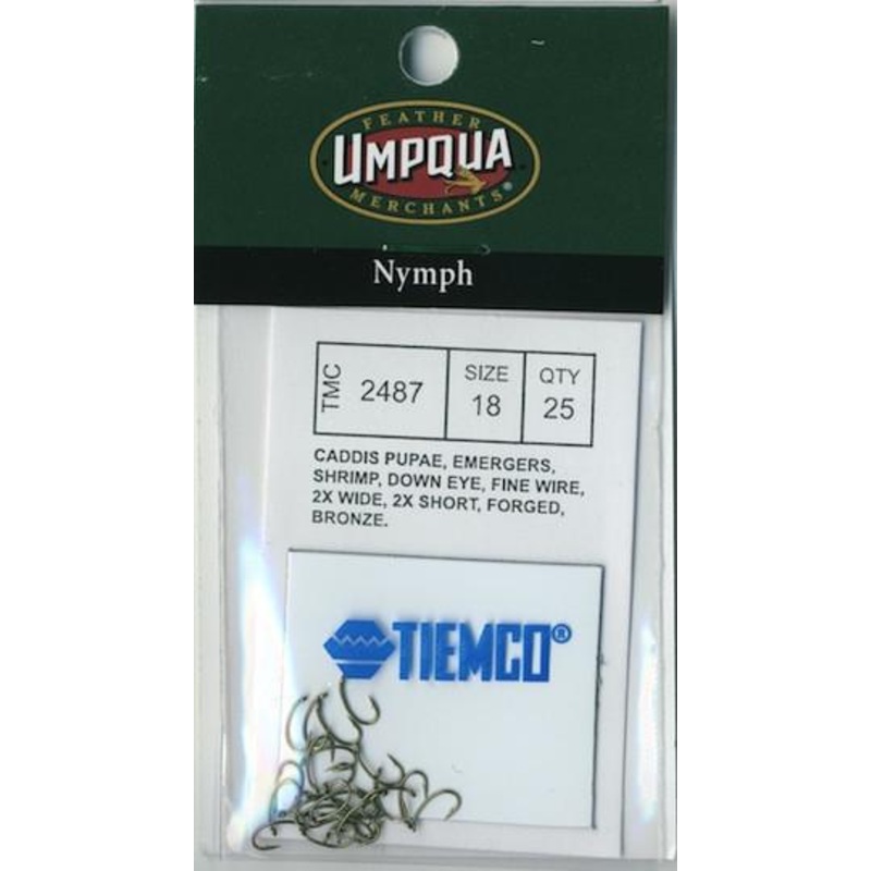 Tiemco 2487 Hook 25 Pack|10|12|14|16|18|20|22|24