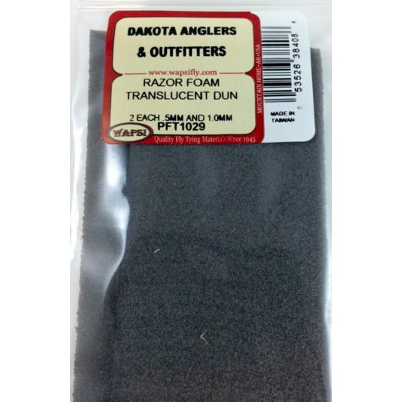 Wapsi Razor Foam|OPAQUE ORANGE|TRANSLUCENT DUN|OPAQUE OLIVE|OPAQUE RED|OPAQUE TAN|OPAQUE BLACK|OPAQUE PINK|OPAQUE CHARTREUSE|OPAQUE YELLOW|TRANSLUCENT YELLOW|TRANSLUCENT WHITE|OPAQUE BROWN|Purple|Cinnamon|Opaque White|Translucent Black|Translucent Tan