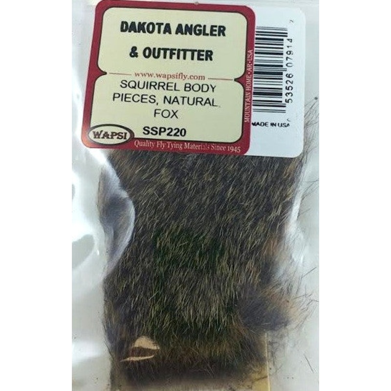 Wapsi Squirrel Body Piece|Natural Fox|Natural Pine|Natural Gray