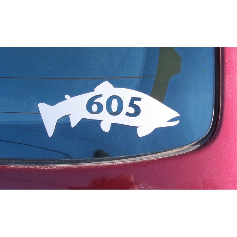 605 Trout Decal/Sticker White|Default