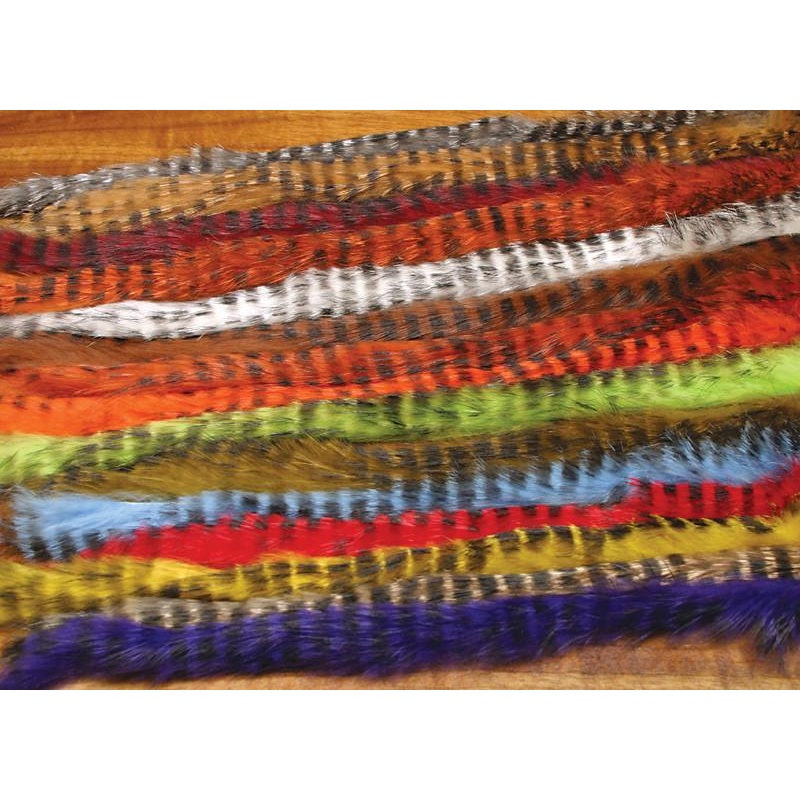 Hareline Dubbin Black Barred Rabbit Strip 1/8