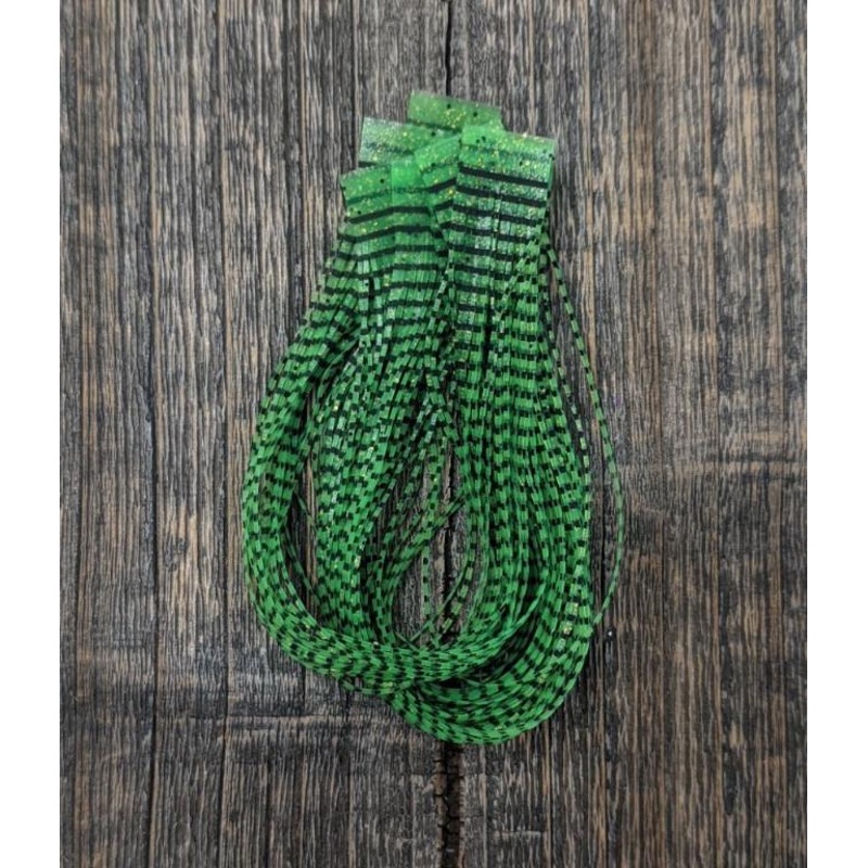 Hareline Grizzly Micro Legs|Clear|Caddis Green|Fl. Chartreuse|Fl. Orange|Olive|Root Beer|Smoke|White|Bone