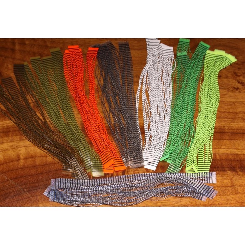 Hareline Grizzly Micro Legs|Clear|Caddis Green|Fl. Chartreuse|Fl. Orange|Olive|Root Beer|Smoke|White|Bone