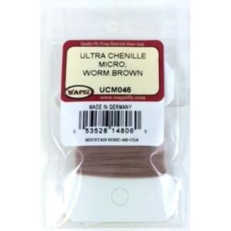 Ultra Chenille|Fl. Pink|Worm Brown|Red|Wine|Purple|Light Gray|Fl. Shell Pink|Dark Tan|Yellow|Fl. Hot Pink|Fl. Fire Orange|Fl. Orange|White|Tan|Micro|Standard|Medium