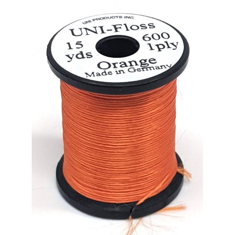 Uni-Floss|Orange|Bright Yellow|Red|Wine|Tan|Dark Brown|Cream|Black|Burnt Orange|Doc. Blue|Purple|Charcoal