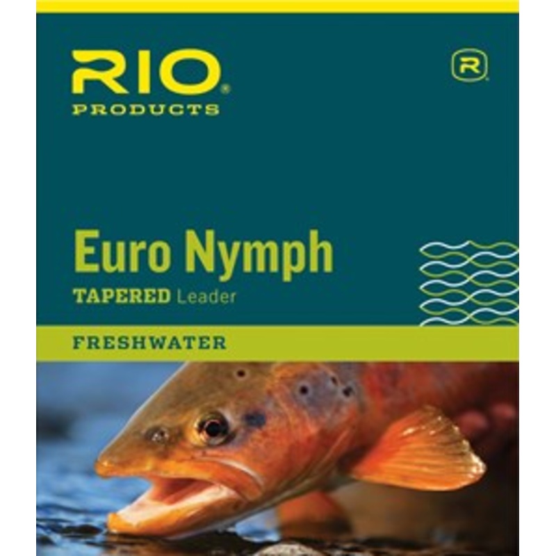 Rio Euro Nymph Tapered Leader|Default|Black & White