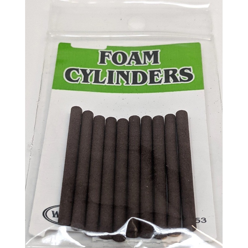 Wapsi Foam Cylinders|Brown|Tan|Black|Yellow|Purple|Cinnamon|Red|Gray|Olive|Blue|White|Orange|1/8″|3/16″|3/32″|1/16″