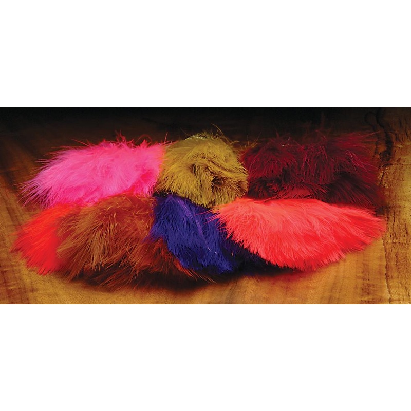 Hareline Marabou Blood Quills|White |377|Yellow |383|Chartreuse |54|Olive Brown |265|Burnt Orange |48|Rusty Brown |323|Medium Brown |228|Dark Olive |95|Gold Olive |159|Olive |263|Purple|Spawn’s Southern Fl Peach |360|Hot Orange|Black|Brown