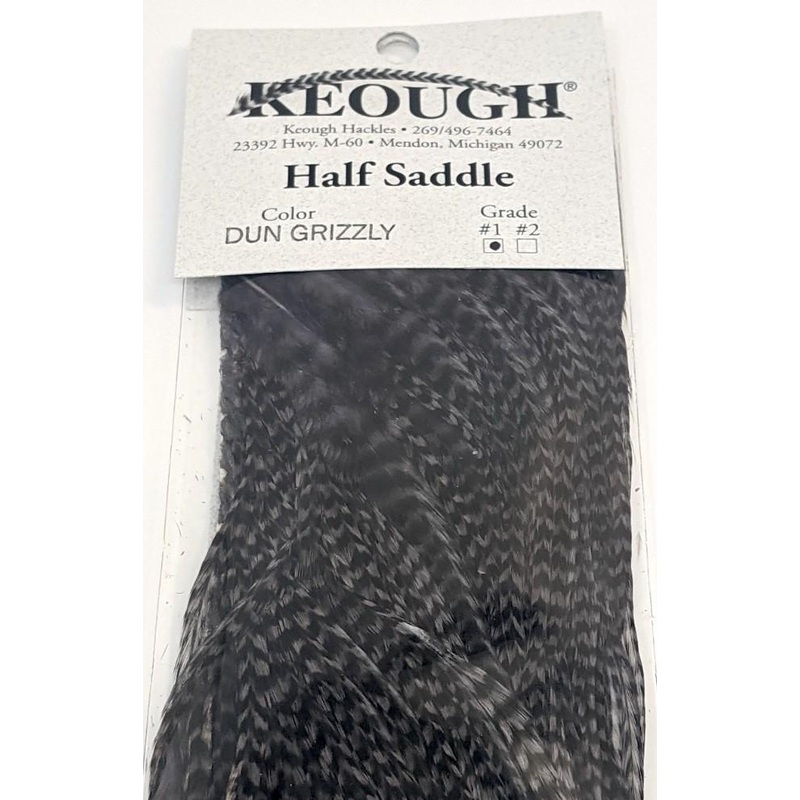 Keough #1 Grade Half Grizzly Dry Fly Saddle
