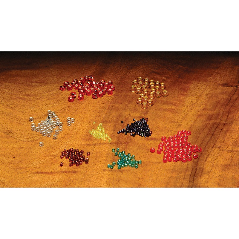 Tyers Glass Beads|Iridescent Crystal|Silver Lined Silver|Opal Black|Silver Lined Red|Translucent Red|Iridescent White|Iridescent Purple|Iridescent Pink|Midge|Large|Medium|Small