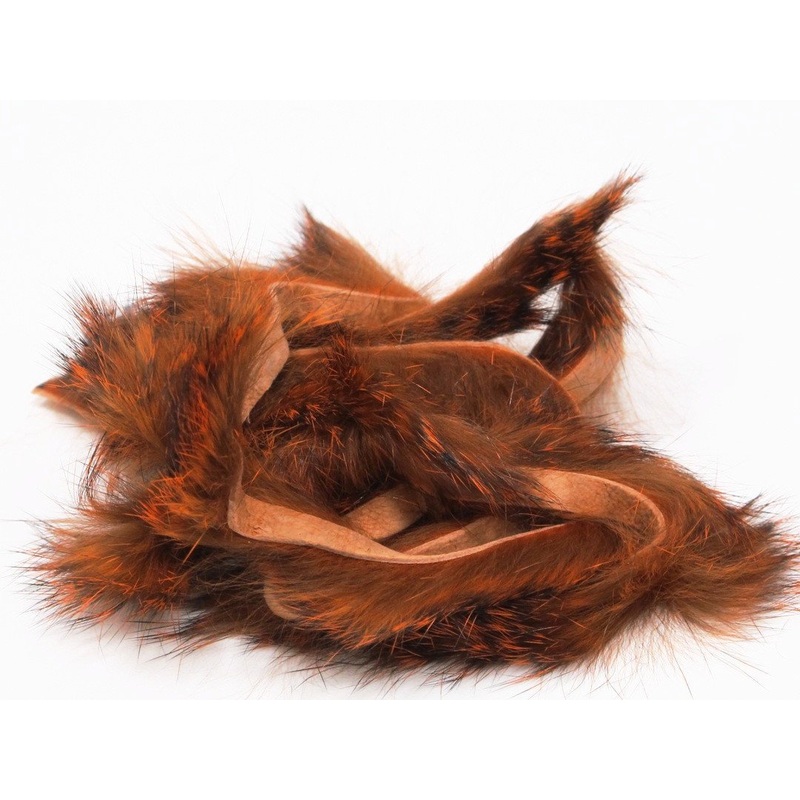 Hareline Dubbin Black Barred Rabbit Strip Magnum