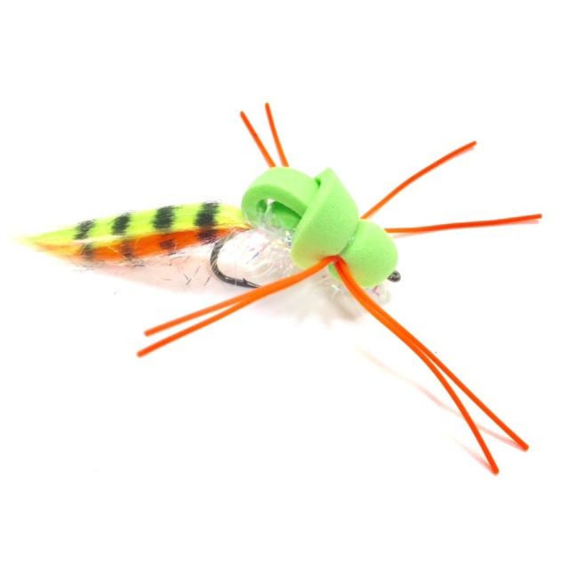 Covert Mission Bass Fly|Black|Chartreuse