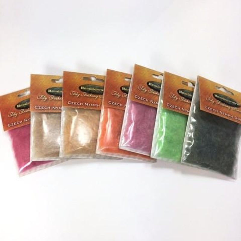 Hemingway Czech Nymph Dubbing|Olive|Light Pink|Chartreuse|Cream|Hot Orange|Light Olive|Fl. Pink|Light Orange