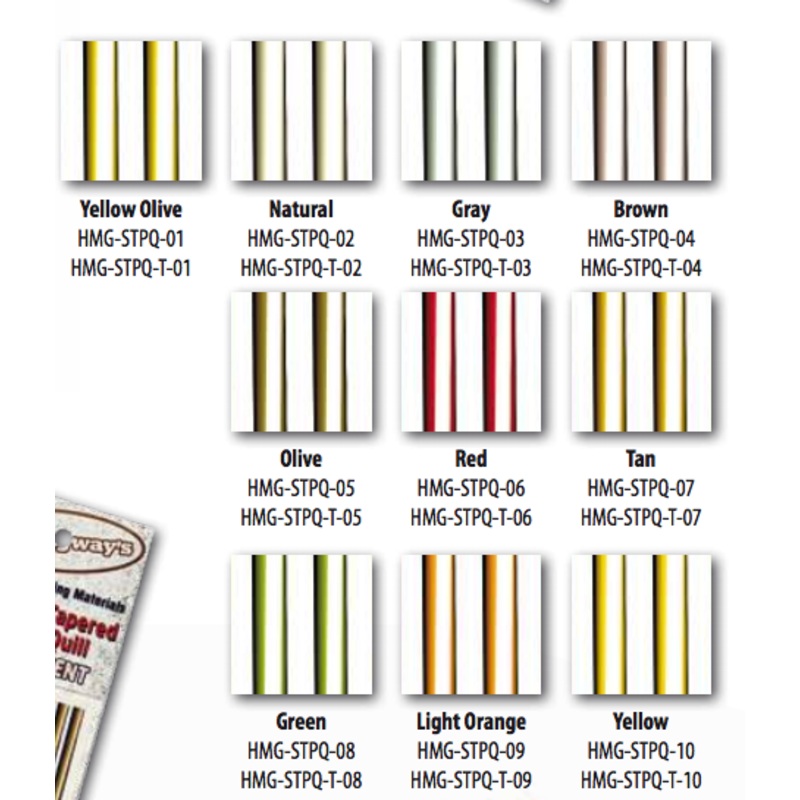 Hemingway Synthetic Tapered Peacock Quill