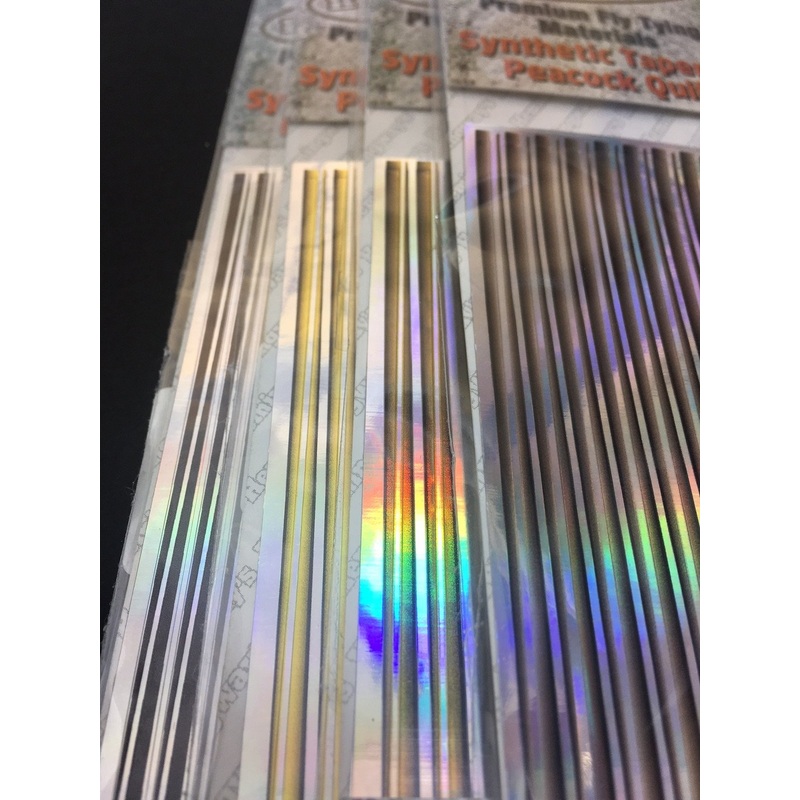 Hemingway Synthetic Tapered Peacock Quill FX Holo