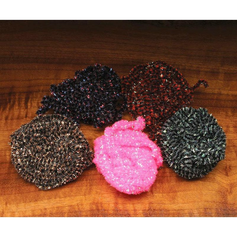 Hareline Speckled Chenille||3 Copper Brown||10 Pearl Fl Orange||11 Pearl Fl Pink||12 Pearl Fl Red||13 Pearl White||14 Red Black||15 Halloween||16 Midnight Fire||17 Copper Black||18 Gold Black||19 Copper Gold Black||2 Black Dark Olive||4 Lime Black||5 Lime